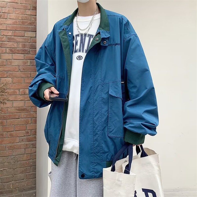 日系复古工装夹克男女潮牌立领机能冲锋衣Y99P60,男装夹克,星座1116-2