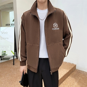 社会小伙风秋冬季新款轻熟肌理感休闲刺绣夹克外套男 JK116-P110图片