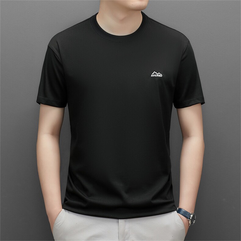 夏季新款男士短袖T恤时尚休闲条纹短袖T恤薄款半袖男装QS3102-P50图片