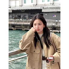 美式工装帆布外套男女2025春秋冬宽松百搭休闲夹克上衣W6656-P98，男装夹克，星座412-1