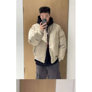 网络图现货 美式潮牌宽松痞帅小众设计感棒球服夹克外套J881图片
