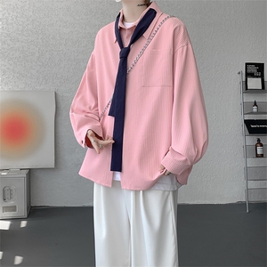 （送个性领带）CS1160-特P42 控88 肌理感长袖男小众设计大码衬衣图片