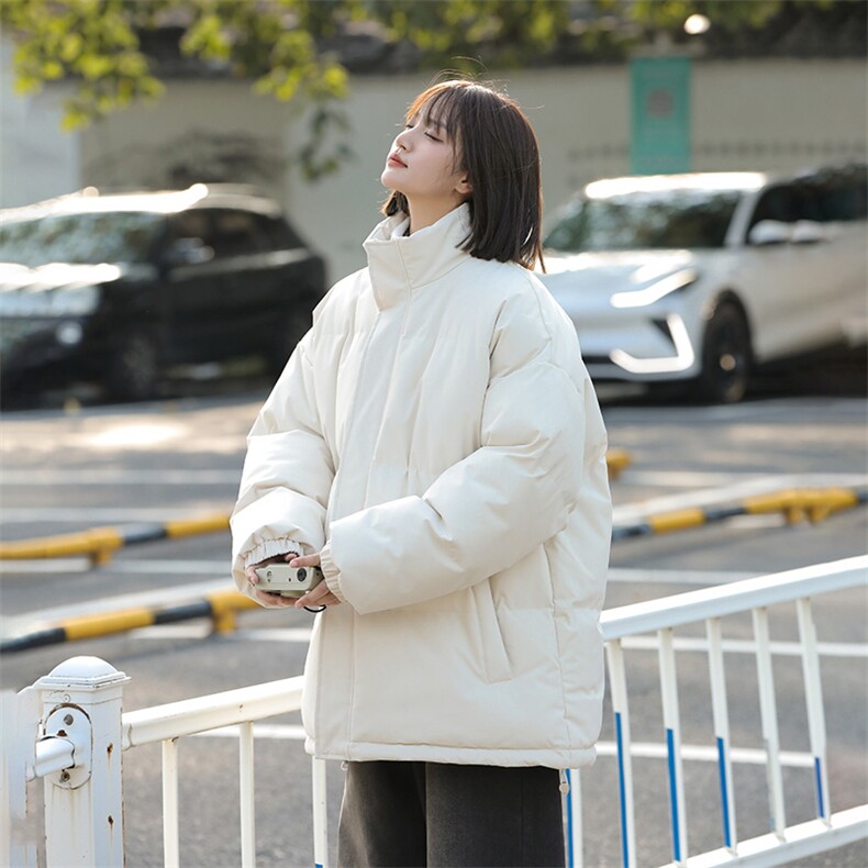 中性风秋冬新款棉衣外套纯色立领面包服保暖加厚A436-1266-P60,男装棉衣,电商A436