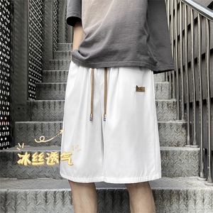 潮流新款清爽冰丝短裤时尚标志轻薄百搭   DK513特批17图片