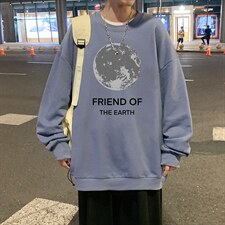 S6254-P28秋季圆领卫衣男大码韩版宽松长袖外套，男装卫衣，电商A040