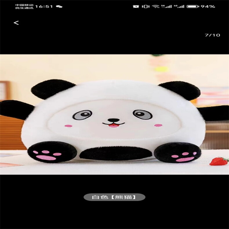 胖嘟嘟熊猫（百个起售），云盛毛绒玩具厂