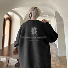 量大优可提供视频麂皮绒卫衣圆领HD019-1-LPYL4121-P30，男装卫衣，电商019-1