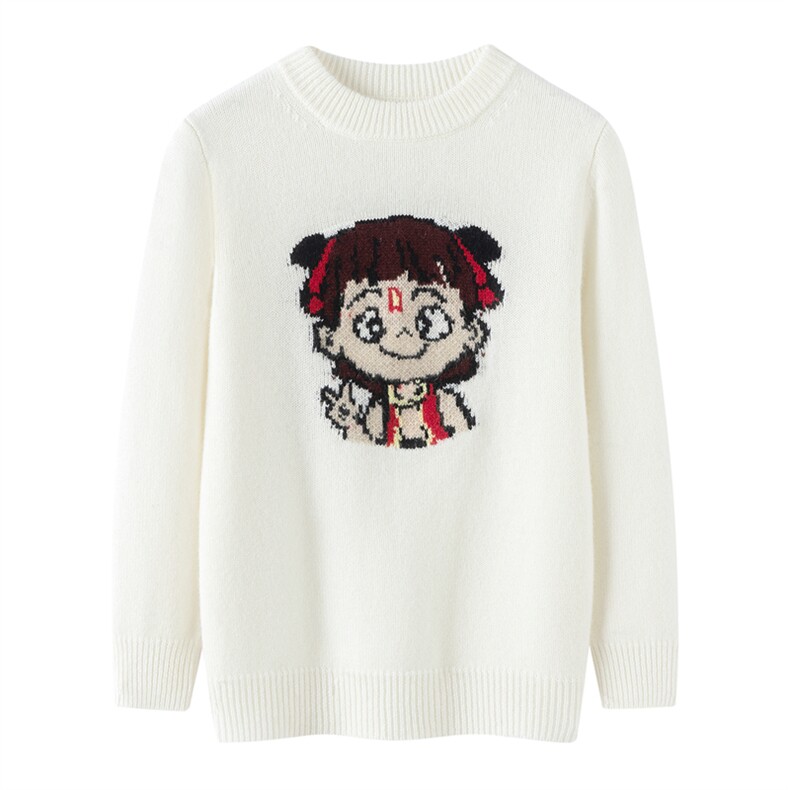 春秋冬男女通用哪吒新款，童装儿童羊绒衫，奥赛羊绒童装