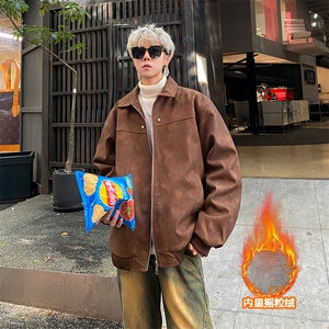 冬季数据新款内里摇粒绒皮棉衣美式翻领防风保暖棉服MF1059 P85图片