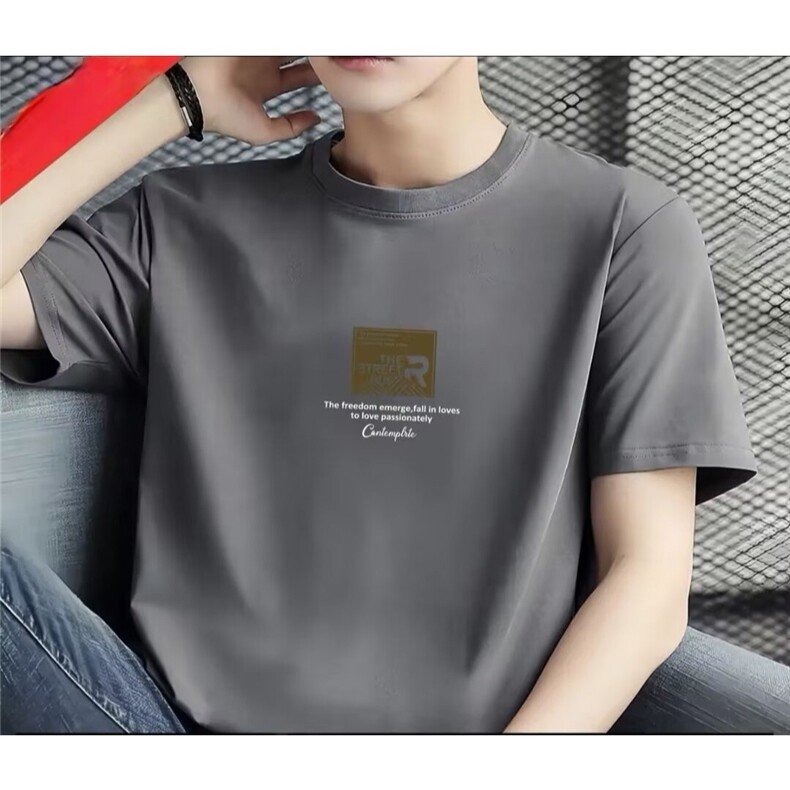 纯棉短袖t恤男新款男士休闲纯棉上衣男装运动t恤男款TX2224图片