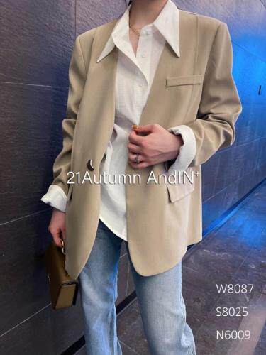 2021新款西装外套，女装西装，AND IN+