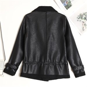 1111主推款加绒加厚2021新款小皮衣女短款韩版显瘦PU夹克女外套图片