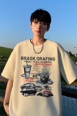 量大优！供视频！港风华夫格短袖T恤半袖男HT235-特P18，男装T恤，电商B367