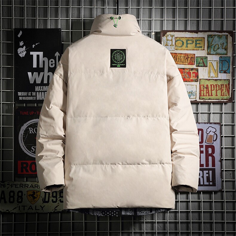 冬季假两件双门襟印花贴标白鸭绒羽绒服Y5804-p190【特价】,男装羽绒服,电商A007