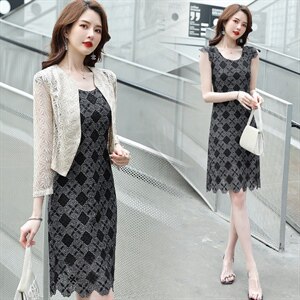 外搭配吊带裙子穿的小披肩春秋款夏季高贵旗袍开衫短款薄罩衫外套,女装蕾丝衫/雪纺衫,婵米儿