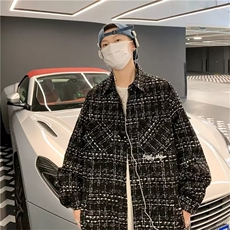 潮小香风外套男秋季新款轻熟高级感工装上衣潮开衫夹克，男装夹克，星座1210-1