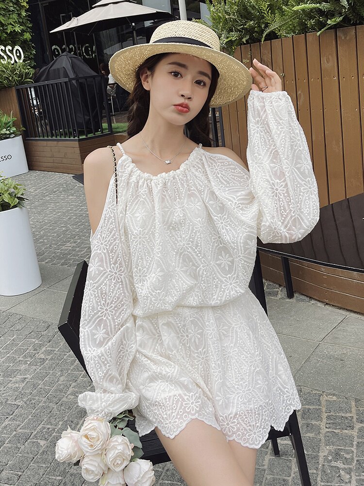 现货210-8801-P140-K208夏季新款~别致珍珠领蕾丝套装2025年秋季,女装套装/套裙,浙宝210（原浙宝191）