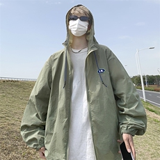 FS2309-P43控58夏季港风情侣防晒服外套薄款防晒衣UPF50+，男装防晒衣，电商A036A