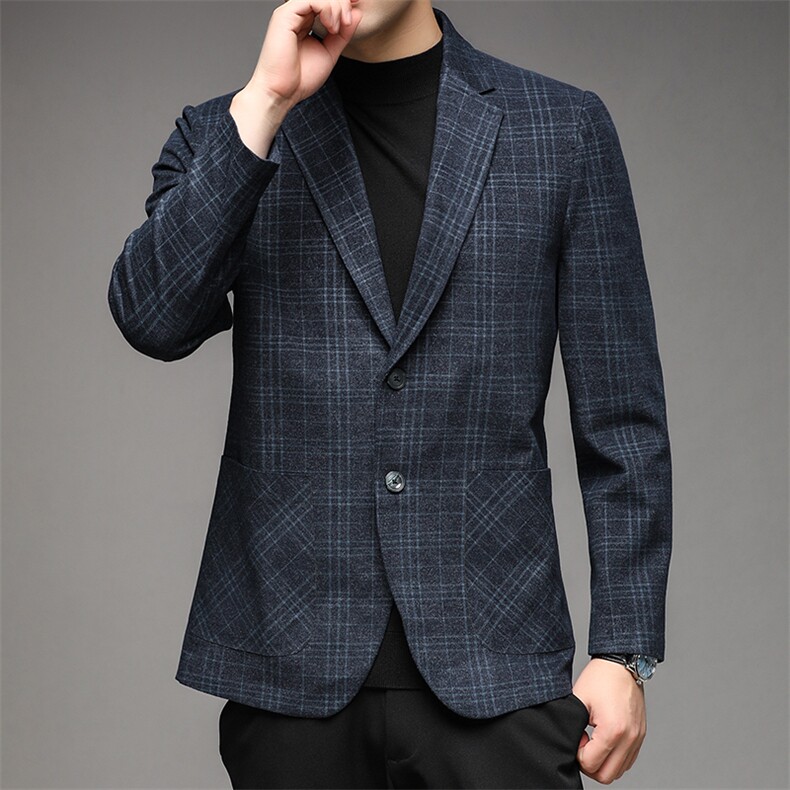 YH551男士2023秋新款长袖西服休闲外套单装西装P190,男装西服,电商B360