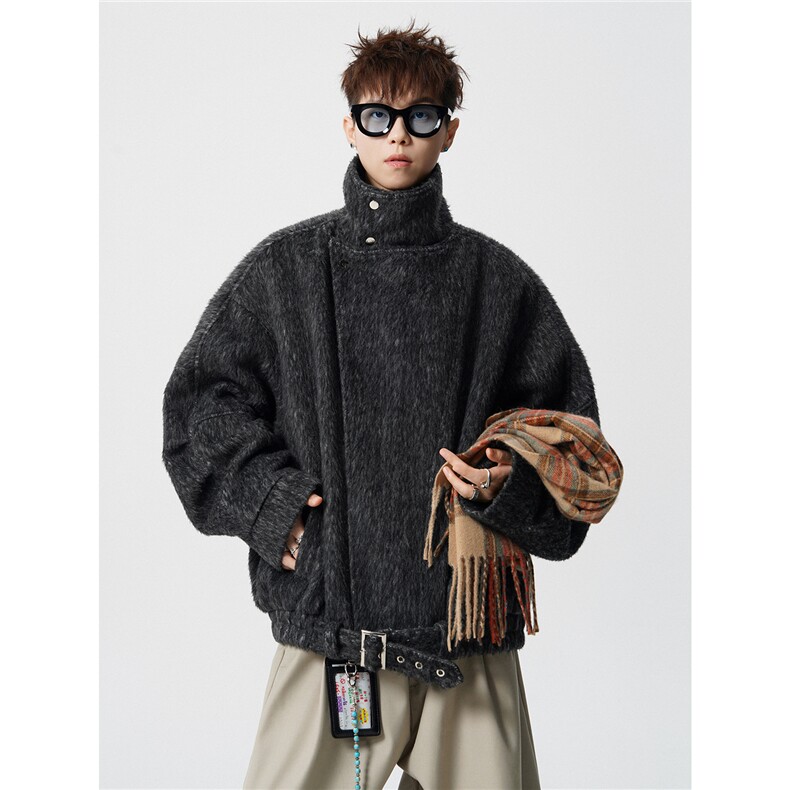 现货大翻领CIEANFIT韩系高级感痞帅上衣宽松港风外套N61-P130，女装短外套，电商A170