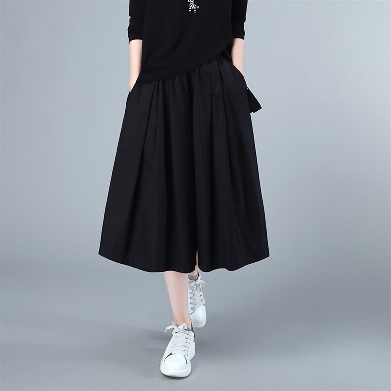 2022年春季新款裙子女宽松显瘦韩版松紧腰半身裙女休闲百搭a字裙,女装半身裙,简韵佳