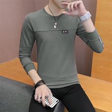 款6610-P35长袖t恤男士打底衫韩版潮流男装秋装春秋休闲卫衣，男装T恤，电商D310（原电商305）