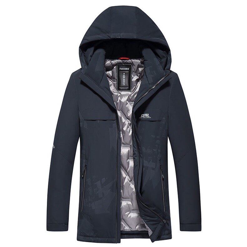 B2126钱塘2020-3精品90白鸭绒连帽继续男装羽绒服P235,男装羽绒服,钱塘207-3