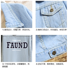 牛仔夹克男大码牛仔外套男茄克NJ77295-P60，男装工装外套，电商A040A