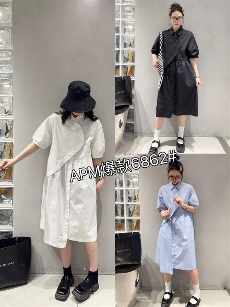 夏季反单连衣裙，女装连衣裙，APM(5F)