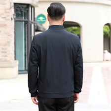 B-N9959男士2023年秋季新款长袖中老年休闲拉链夹克立领潮流P73，男装夹克，电商B360