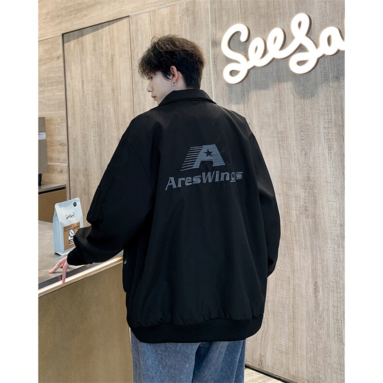 美式高街外套男秋冬休闲棒球服潮牌飞行员夹克情侣款JK054-P60,男装夹克,星座308B-2