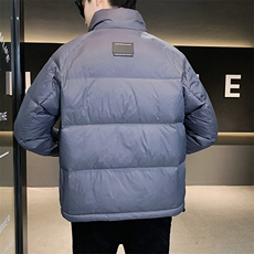 潮牌羽绒服男2024新款男装短款加厚帅气外套冬季轻薄保暖连帽上衣，男装羽绒服，钱塘6003（原4033）