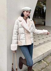 [现货]羽绒拼接貂毛款，两色，两码，其它，依柏璐(1F)