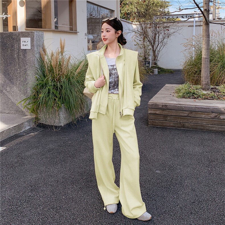 新款主推欧货三件套女春季新款洋气减龄立领p195k318,女装套装/套裙,2C295