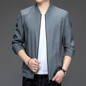 BSTN9912男士2024新款春季夹克外套潮流小格子立领茄克衫男P66图片