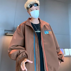 F491P60秋冬男生夹克外套宽松日系休闲港风，男装夹克，星座512-6