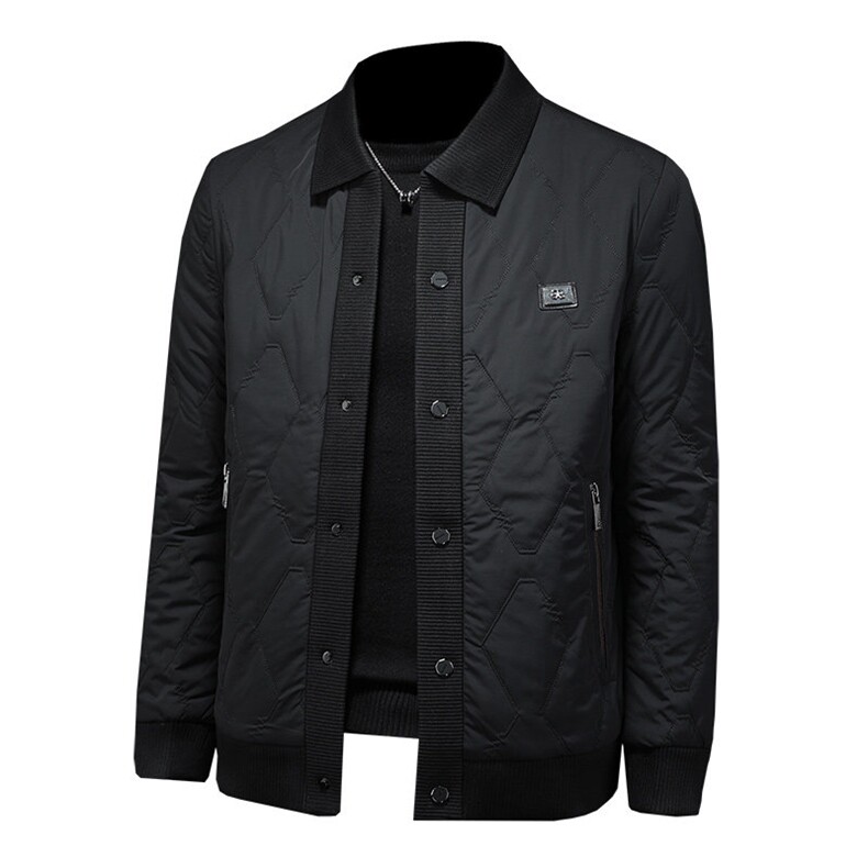 欧洲休闲翻领棉服修身绗棉棉服轻薄保暖小棉衣8827/P220棉衣,男装棉衣,钱塘730-1