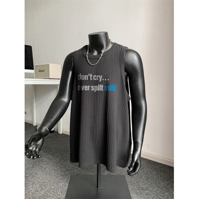 XZ809A/BXXX30/P25/控38肌理感美式印花背心T恤，男装背心/马甲，星座809A(原222-1)