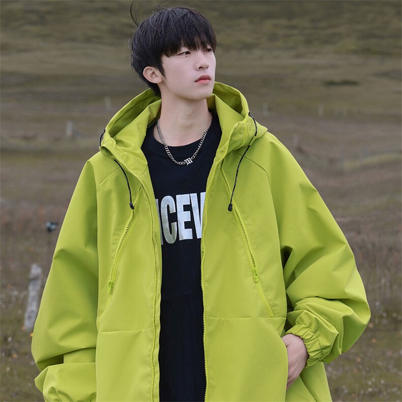 Cityboy情侣时尚连帽冲锋衣外套夹克团体班服,男装夹克,星座301D-5(原星座1415）