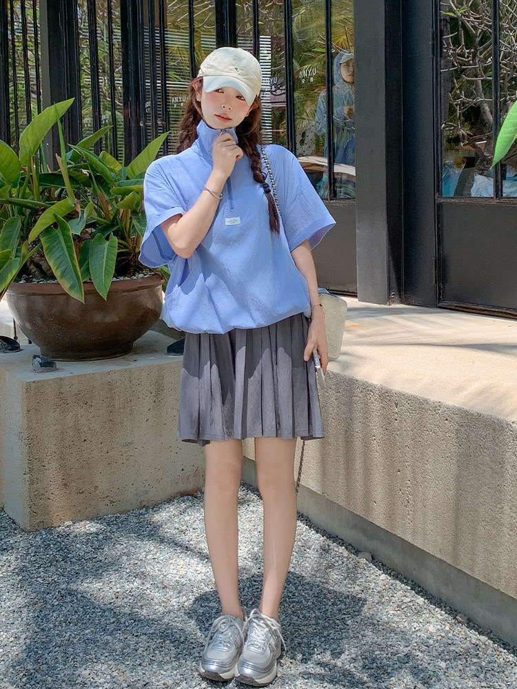 【新款】夏日小清新拼接假两件连衣裙ZB285-1931-P150-K248,女装连衣裙,浙宝285（原212）
