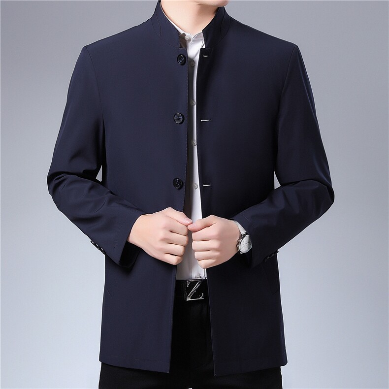 高品质新款秋季休闲外套上衣中老年夹克中年爸爸装ZL9501-P150,男装中老年男装,电商B212（原钱塘6029）