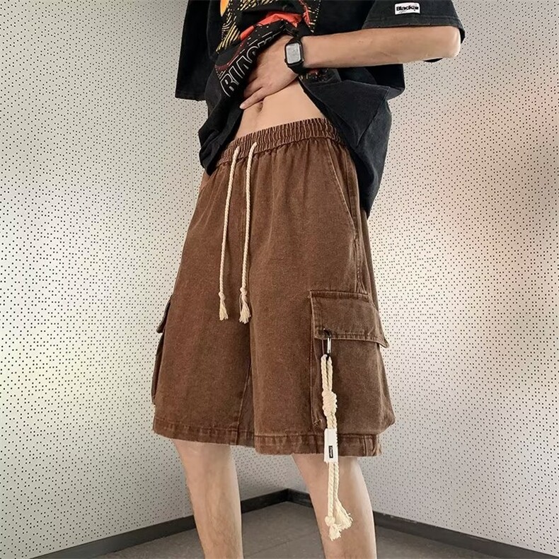 五分裤宽松型青春流行百搭男原宿夏季潮牛仔裤DKT05-P38,男装牛仔裤,星座1109-3