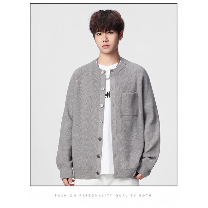 MM222-P75美式宽松休闲简约开衫毛衣针织外套，女装针织衫/毛衣，星座617A-2