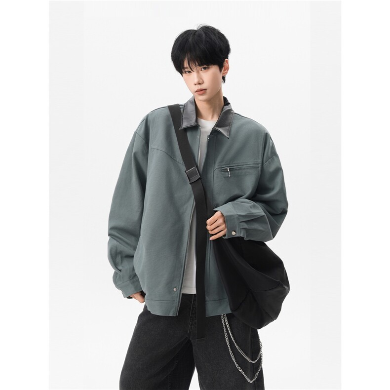 JK7718-P72原版小马丁帆布双层外套，女装短外套，电商B323A