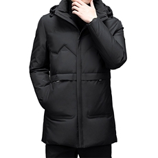 冬天中年男可脱卸帽羽绒服爸爸装时尚保暖外套棉衣YYYR3022-P270，男装羽绒服，电商B212（原钱塘6029）