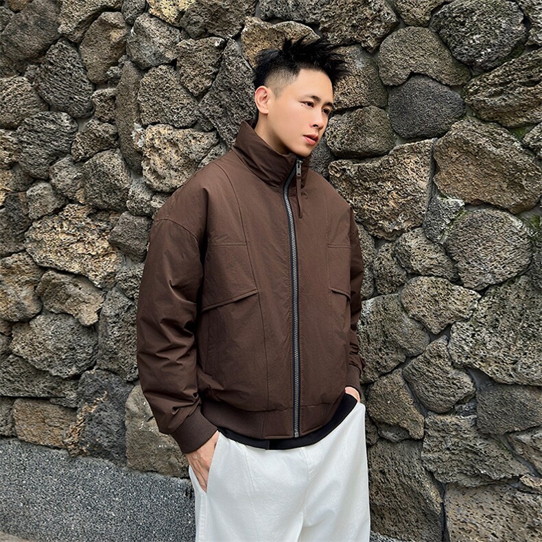 2025新标90白鸭绒冬季男立领高品质羽绒服大码外套304-P260,男装羽绒服,星座223（原229-2）