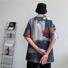 男春秋情侣宽松休闲衬衣C612P30，男装衬衫，星座1116-2