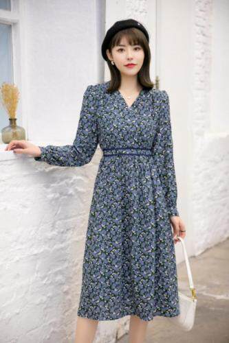 2021春新款碎花连衣裙,女装连衣裙,煊 芮 熙