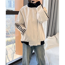立领夹克男士春秋季美式休闲棒球服青少年运动撞色外套JD78，男装夹克，星座1116A（原606A-3）