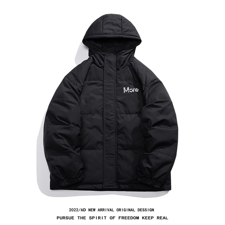 白鸭绒白底22冬季潮流字母印花厚款保暖连帽羽绒服YR1306P195K258,男装羽绒服,电商A247-1